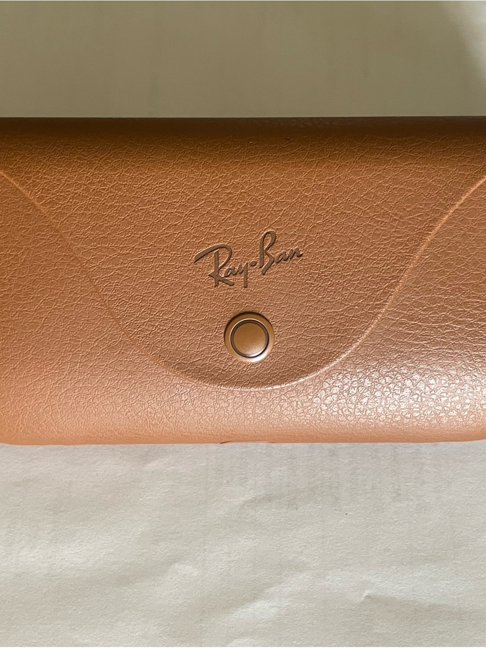 Ray-Ban Meta Smart Glasses Genuine Tan Leather Charging Case Only